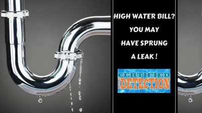 High Water Bill? - You May Have Sprung a Leak!