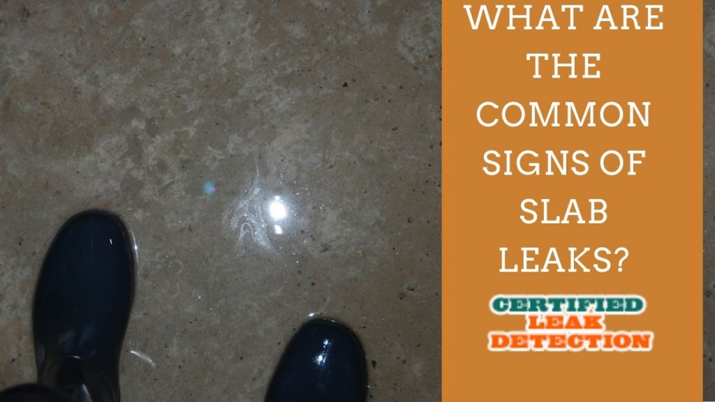 What Are the Common Signs of Slab Leaks? Certified Leak Detection of