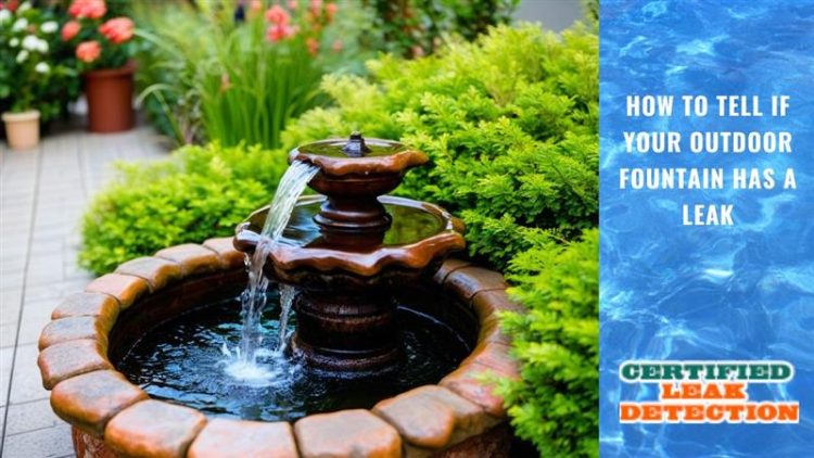 How to Tell if Your Outdoor Fountain Has a Leak